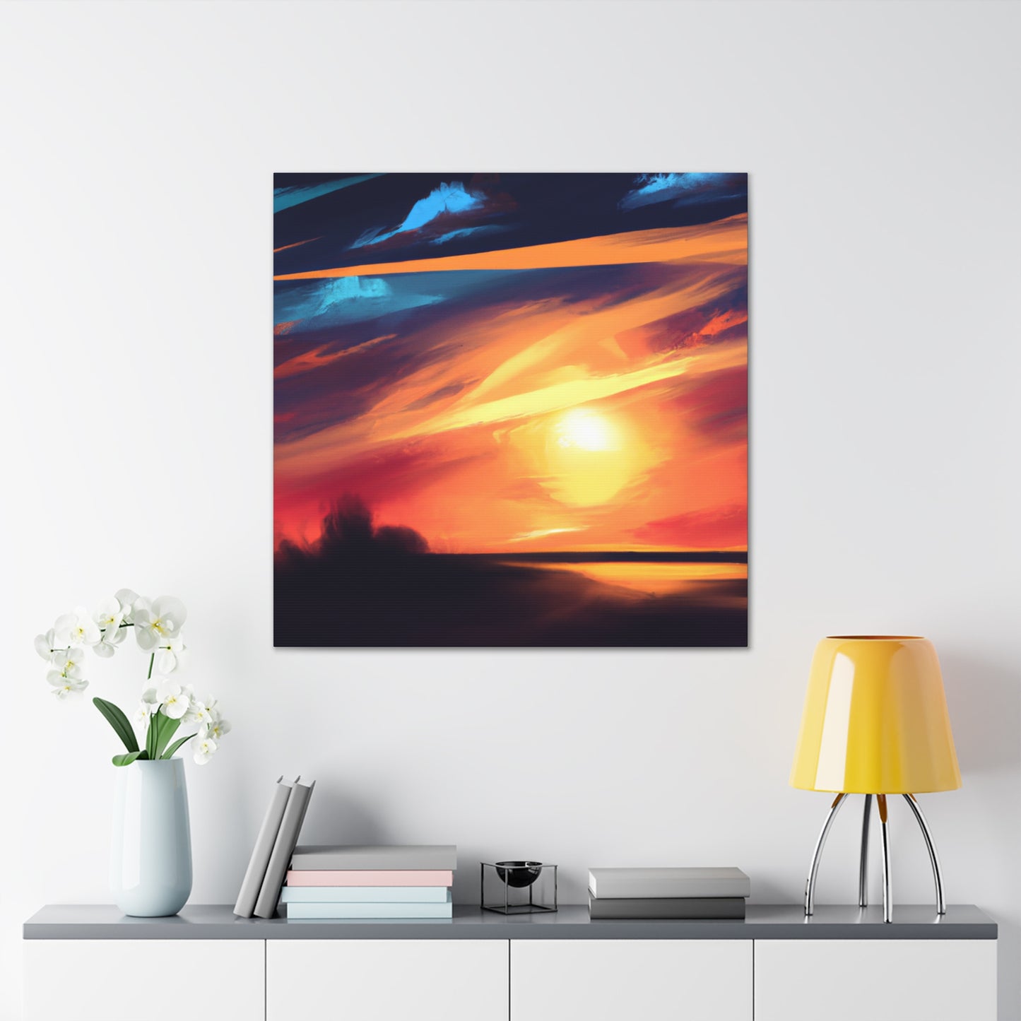 I would name the artist "Sunny Skies Artist" or "Vibrant Skies Artist".- Canvas