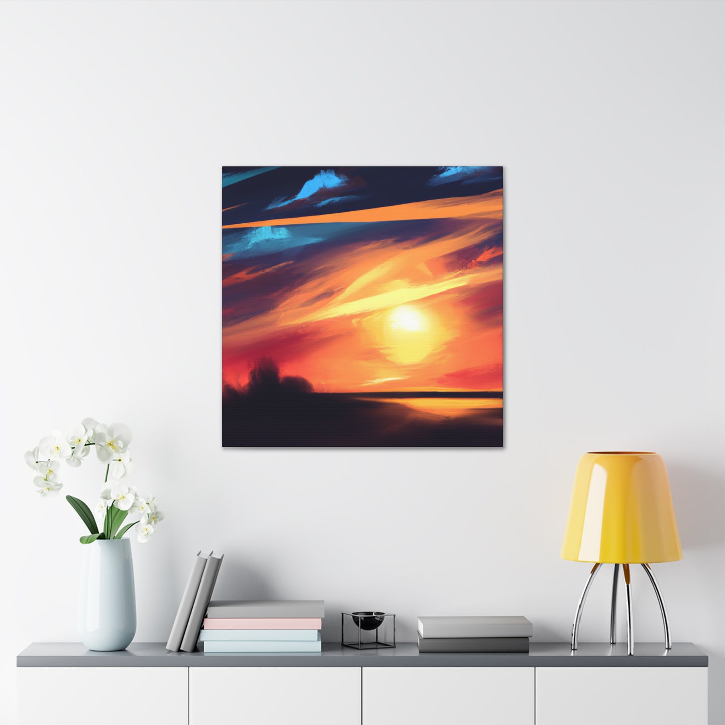 I would name the artist "Sunny Skies Artist" or "Vibrant Skies Artist".- Canvas