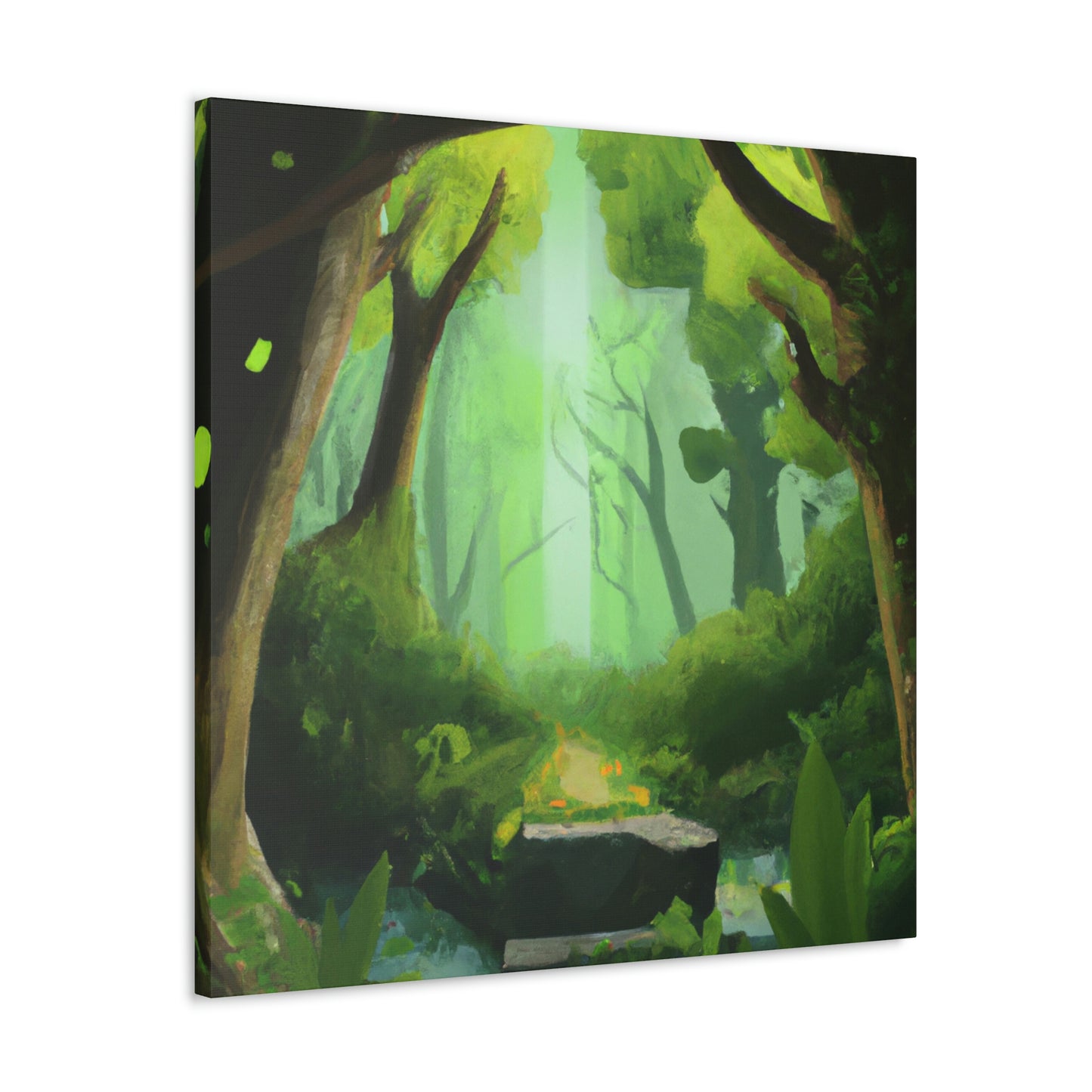 Green Gardenia, Nature Painter - Canvas