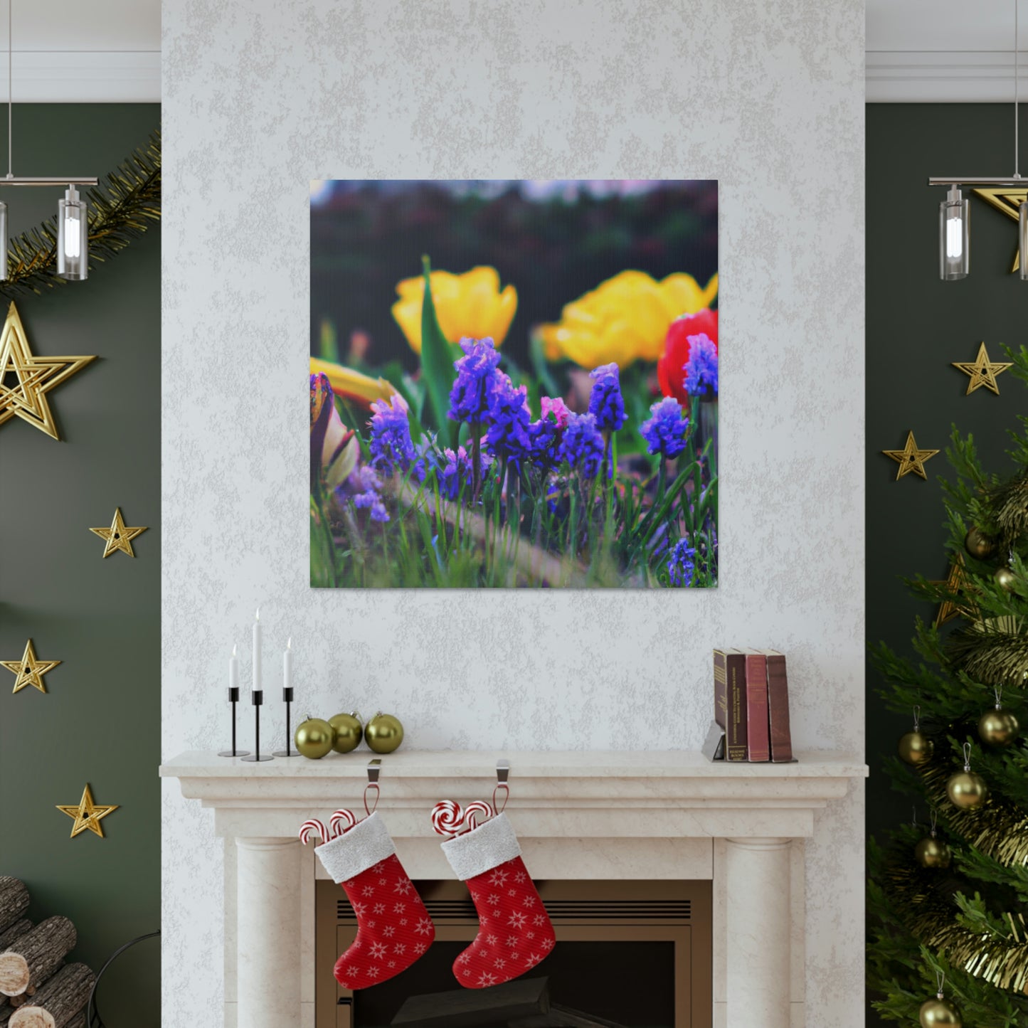 Rainbow Bloom Art by Celeste Palmer- Canvas