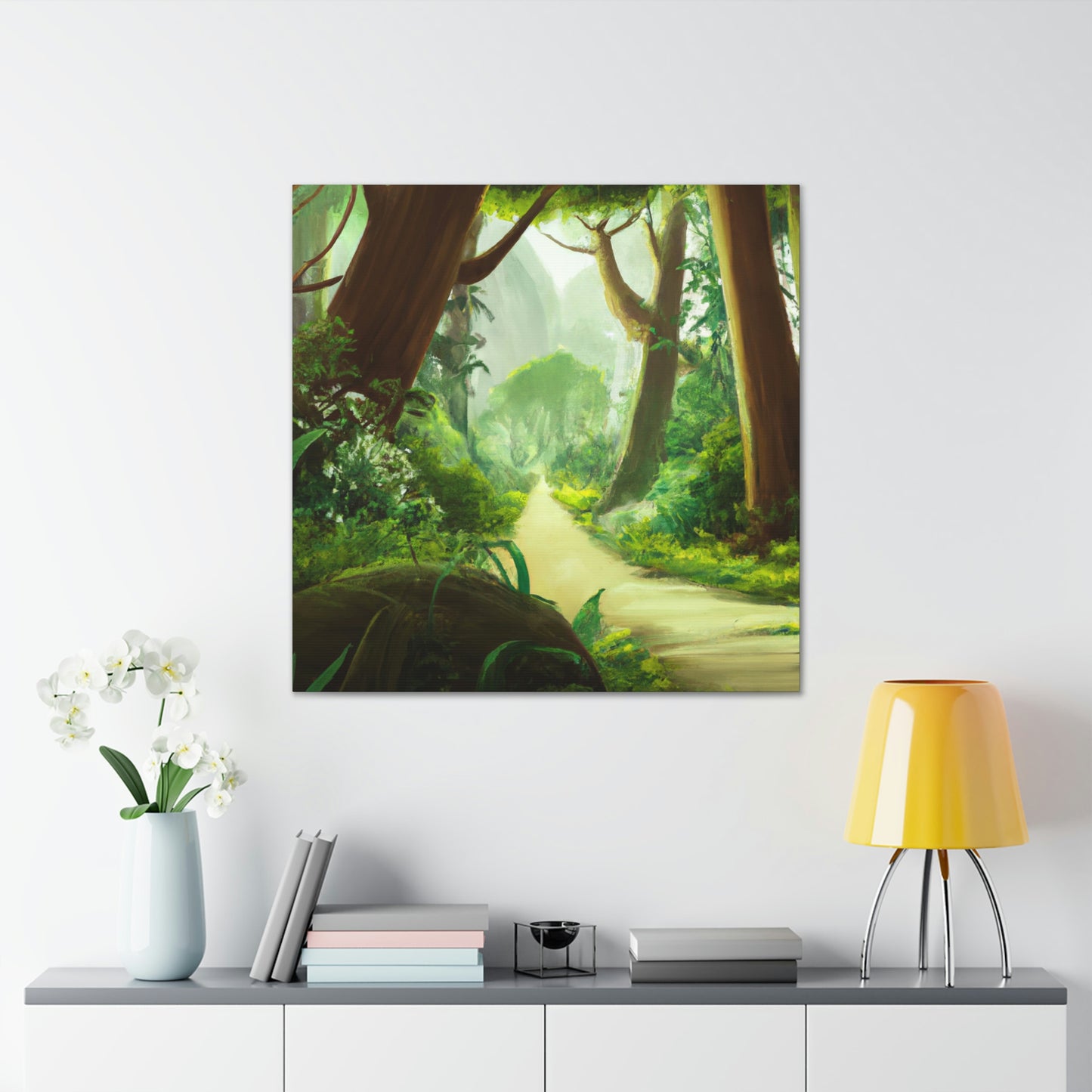 Nina Greenwaldt ́s Forest Oasis. - Canvas