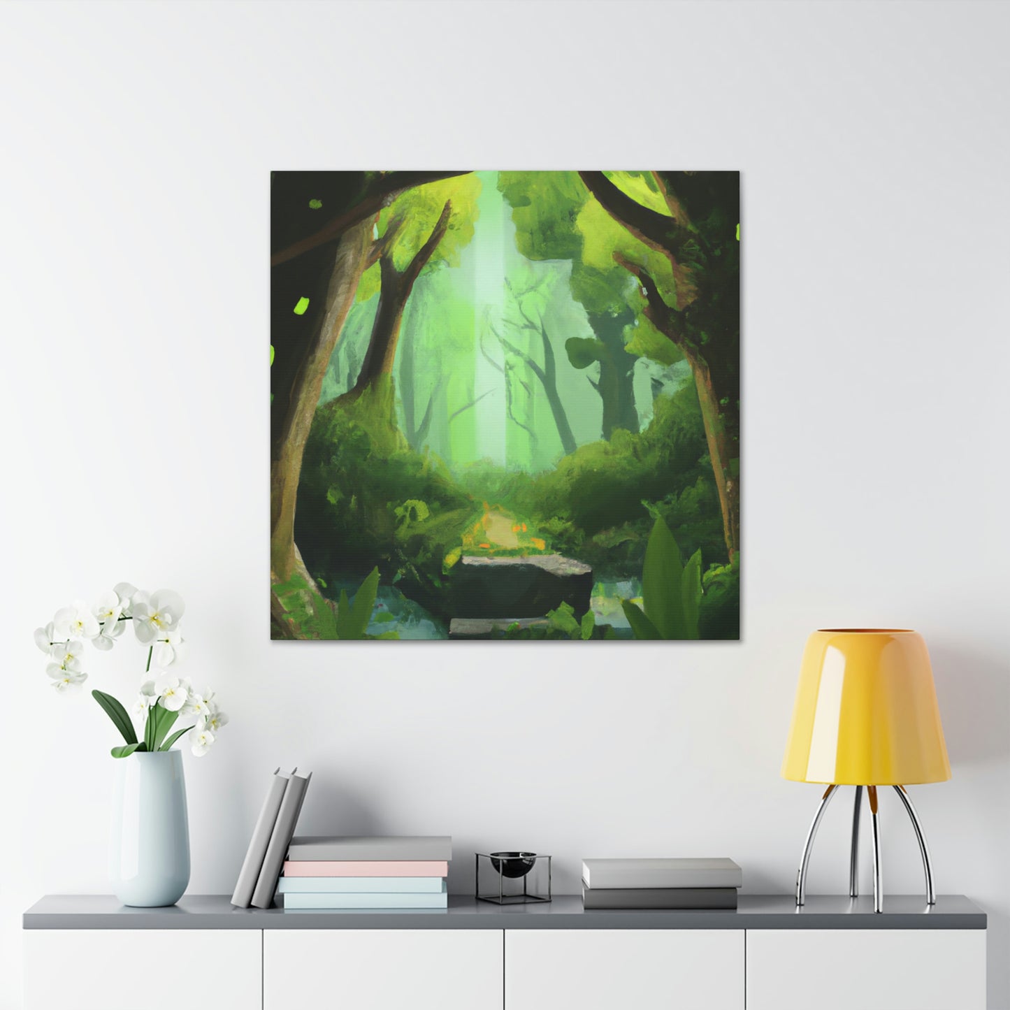 Green Gardenia, Nature Painter - Canvas