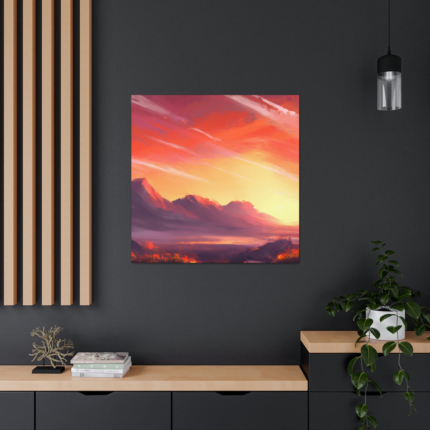 Electric Sunset Artist- Canvas