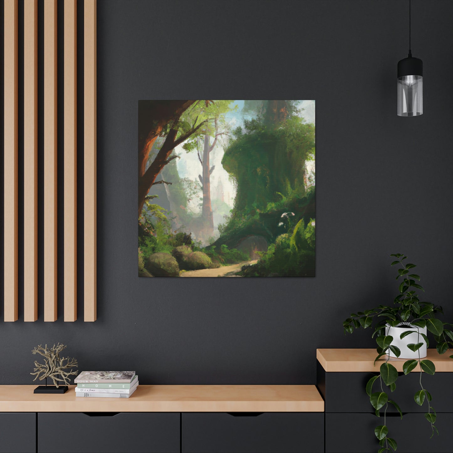 Jade Shadow Forest Artist - Canvas