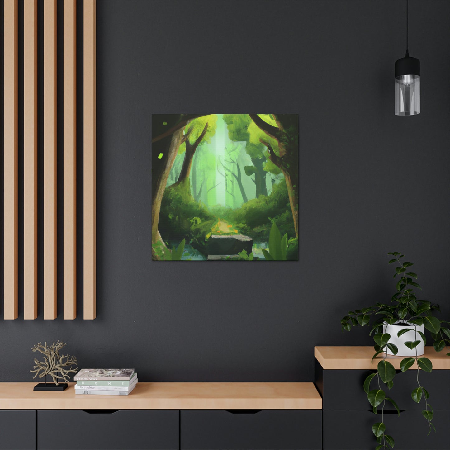 Green Gardenia, Nature Painter - Canvas