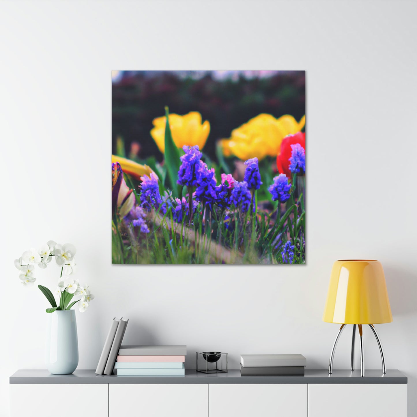 Rainbow Bloom Art by Celeste Palmer- Canvas