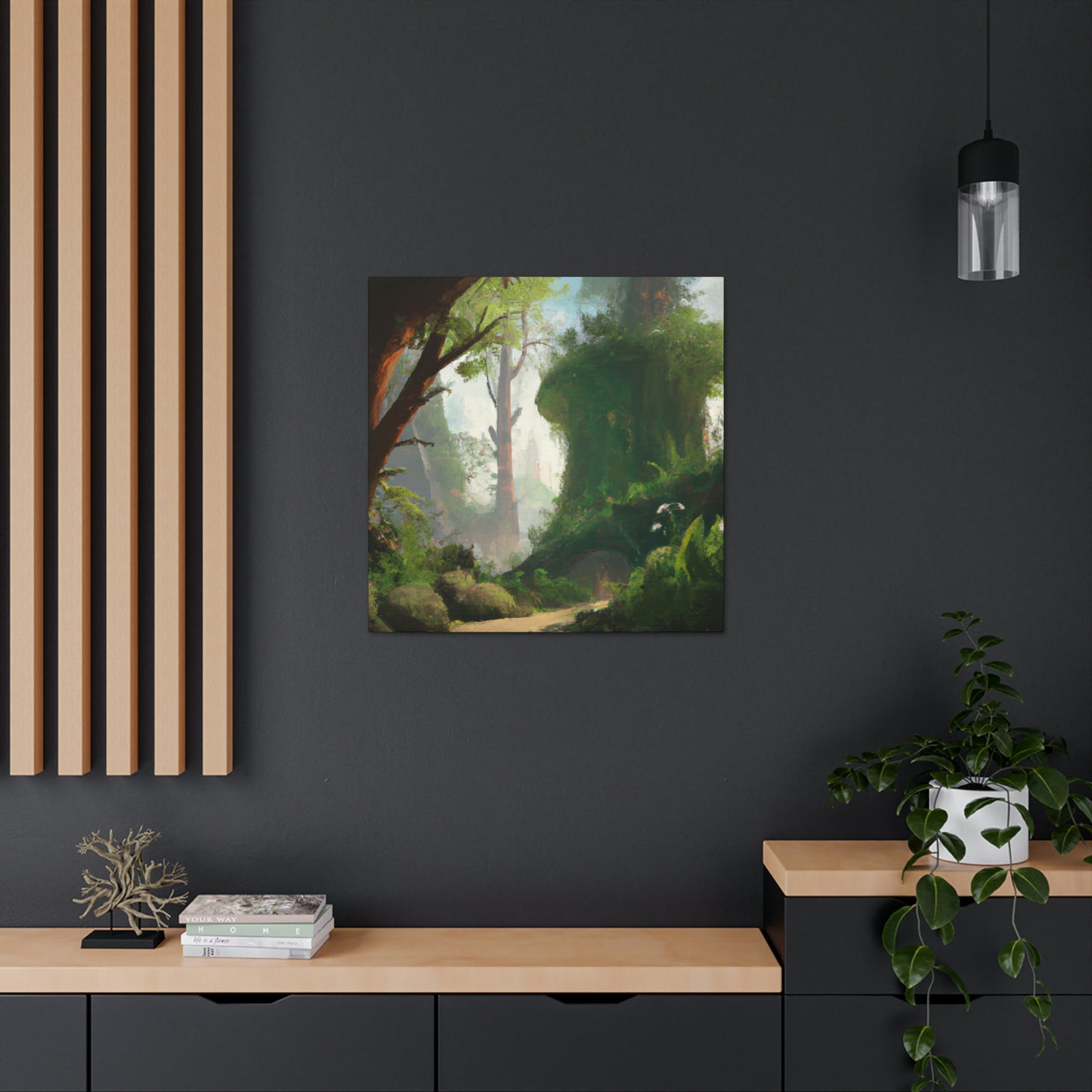 Jade Shadow Forest Artist - Canvas