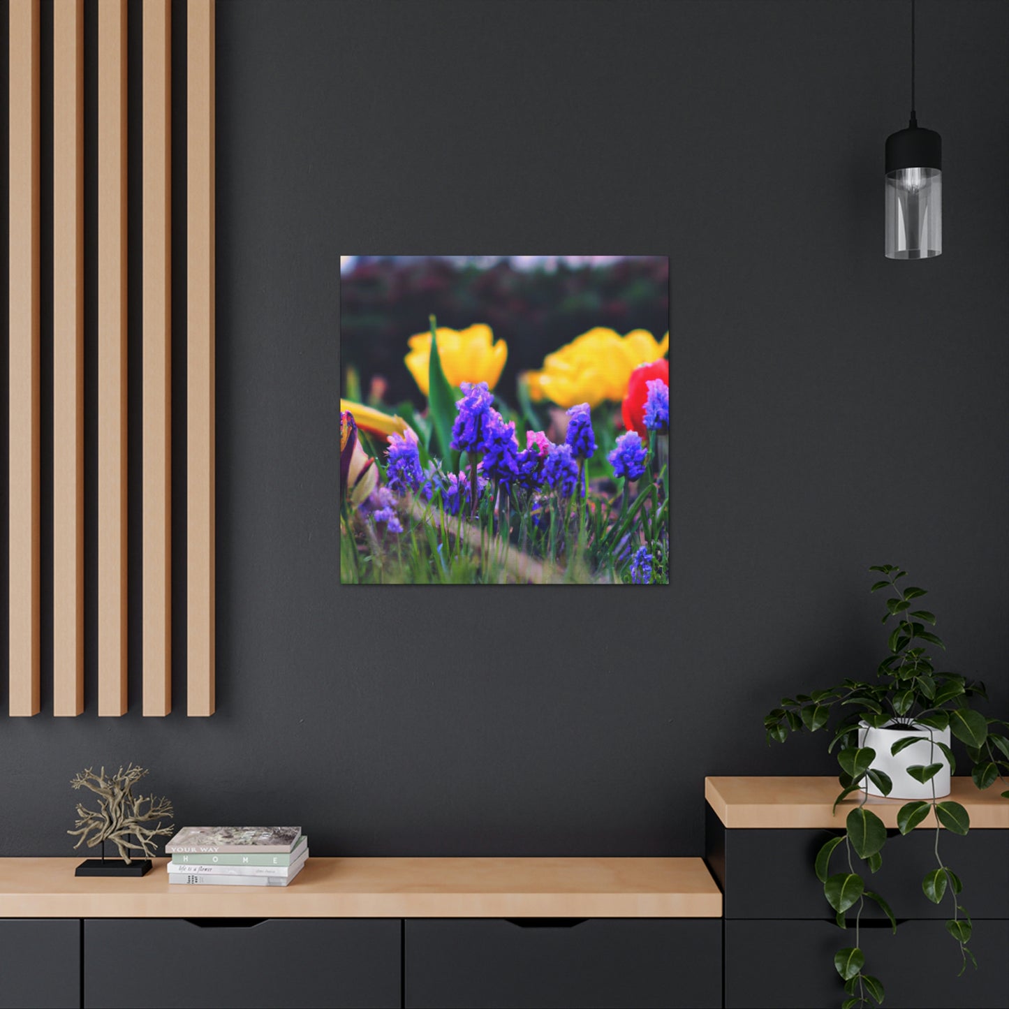 Rainbow Bloom Art by Celeste Palmer- Canvas