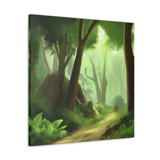 Green Forest Artist – Aurora Flashwood. - Canvas