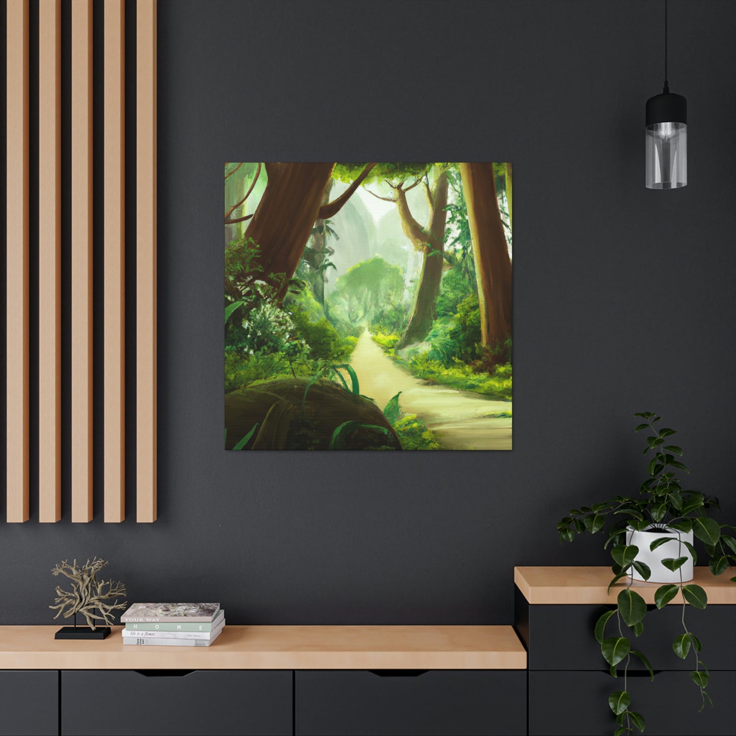 Nina Greenwaldt ́s Forest Oasis. - Canvas