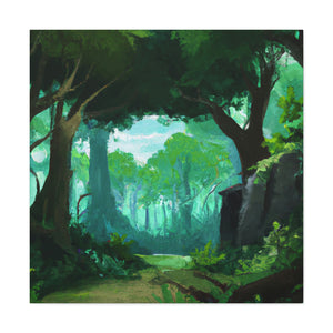 Malia Choi forest art - Canvas