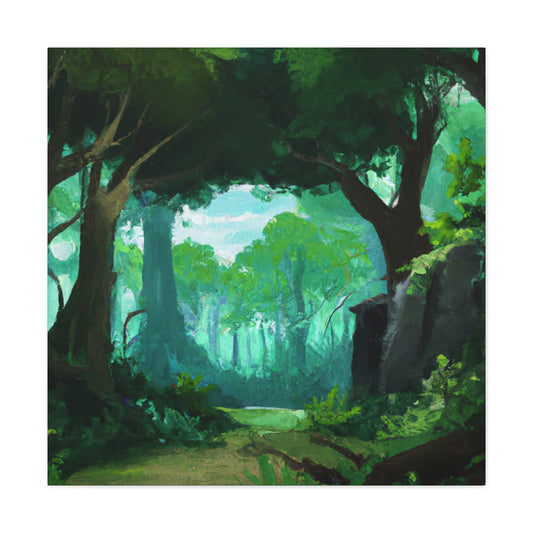 Malia Choi forest art - Canvas