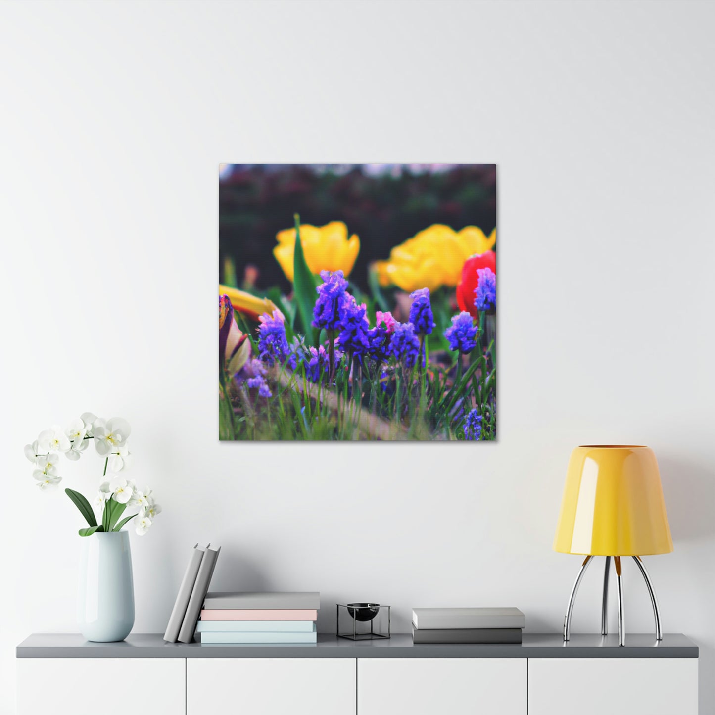 Rainbow Bloom Art by Celeste Palmer- Canvas