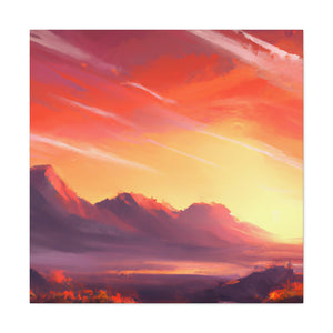 Electric Sunset Artist- Canvas