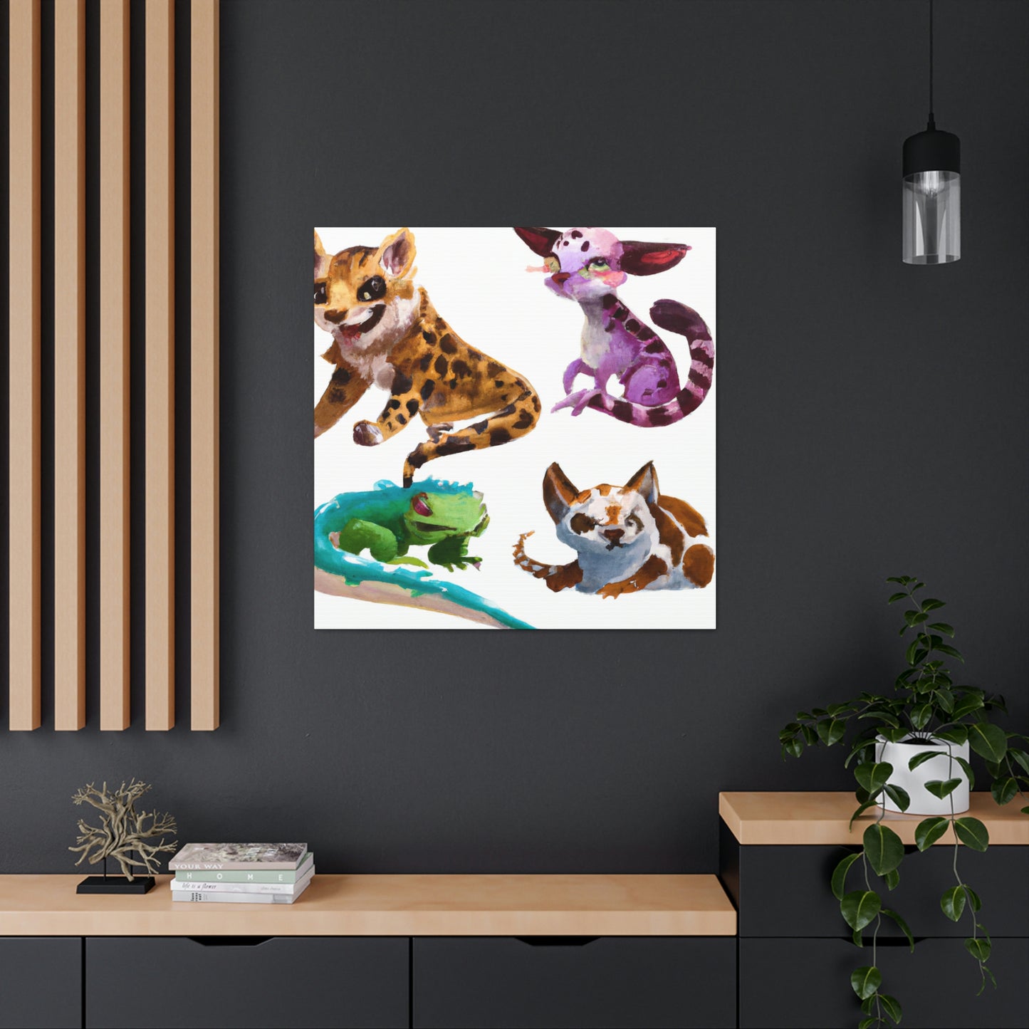 Cuddly Critters by Clarissa.- Canvas