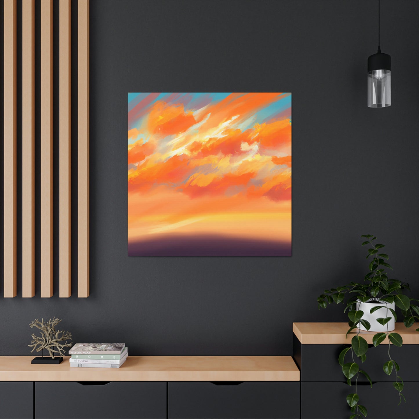 Digital Sunset Artist - Violet Dawn- Canvas