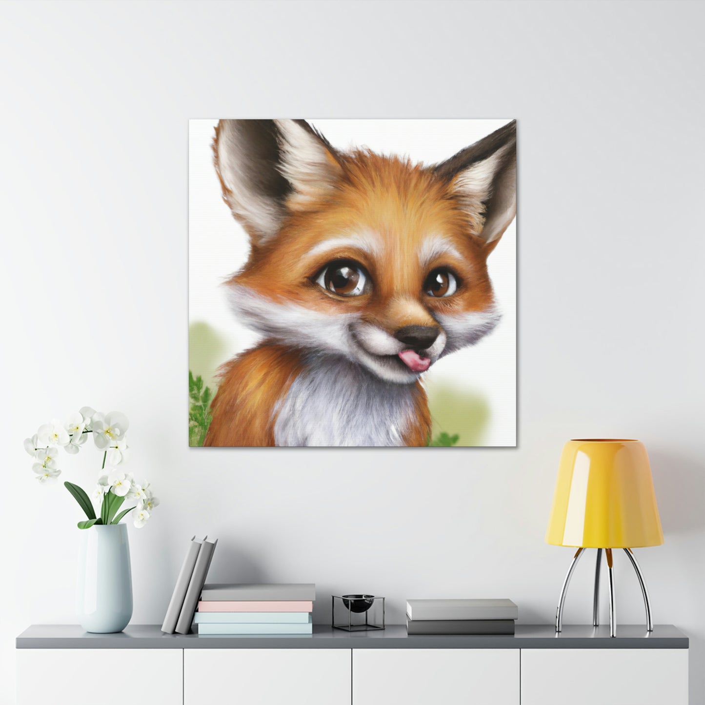 Fuzzy Fury Artist- Canvas