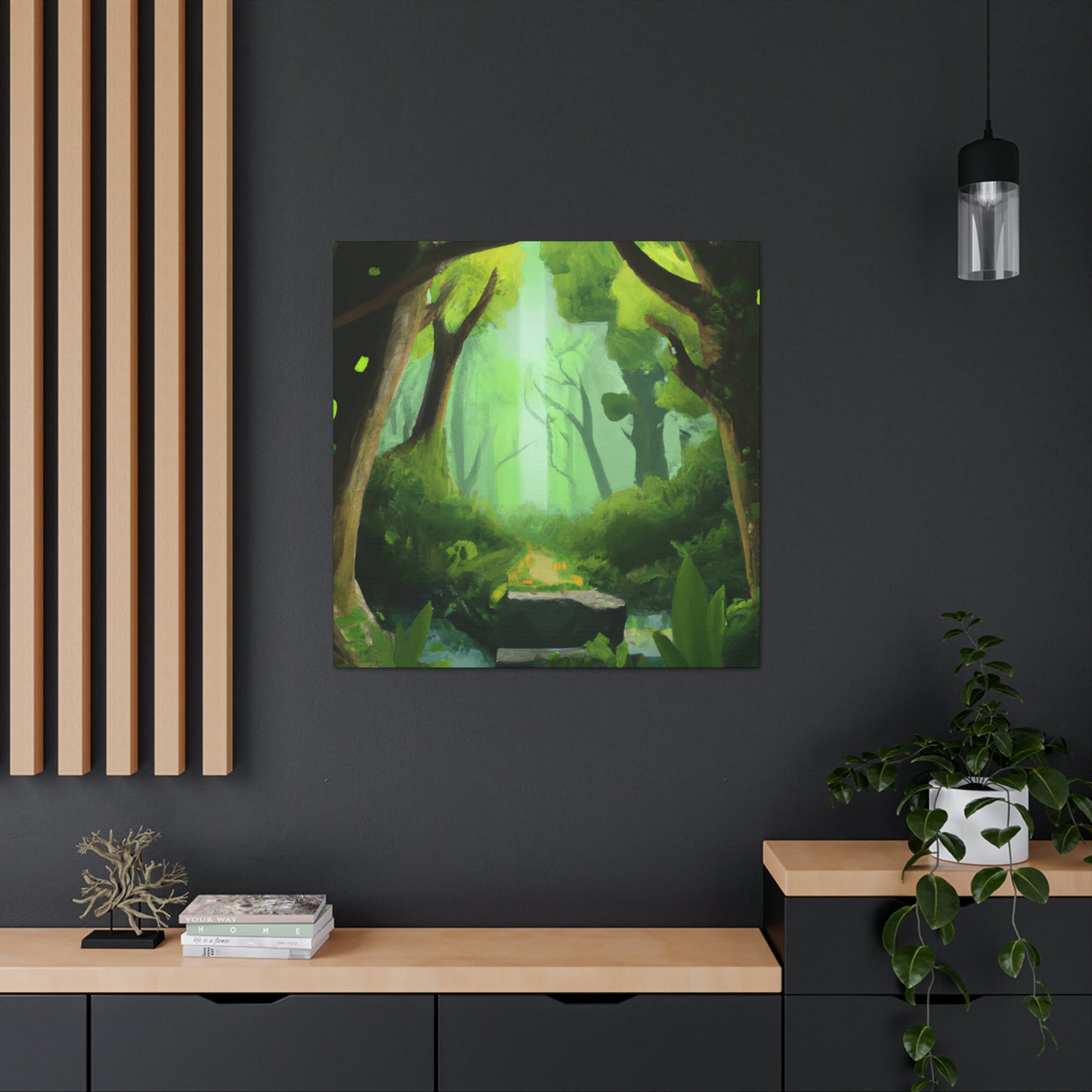 Green Gardenia, Nature Painter - Canvas