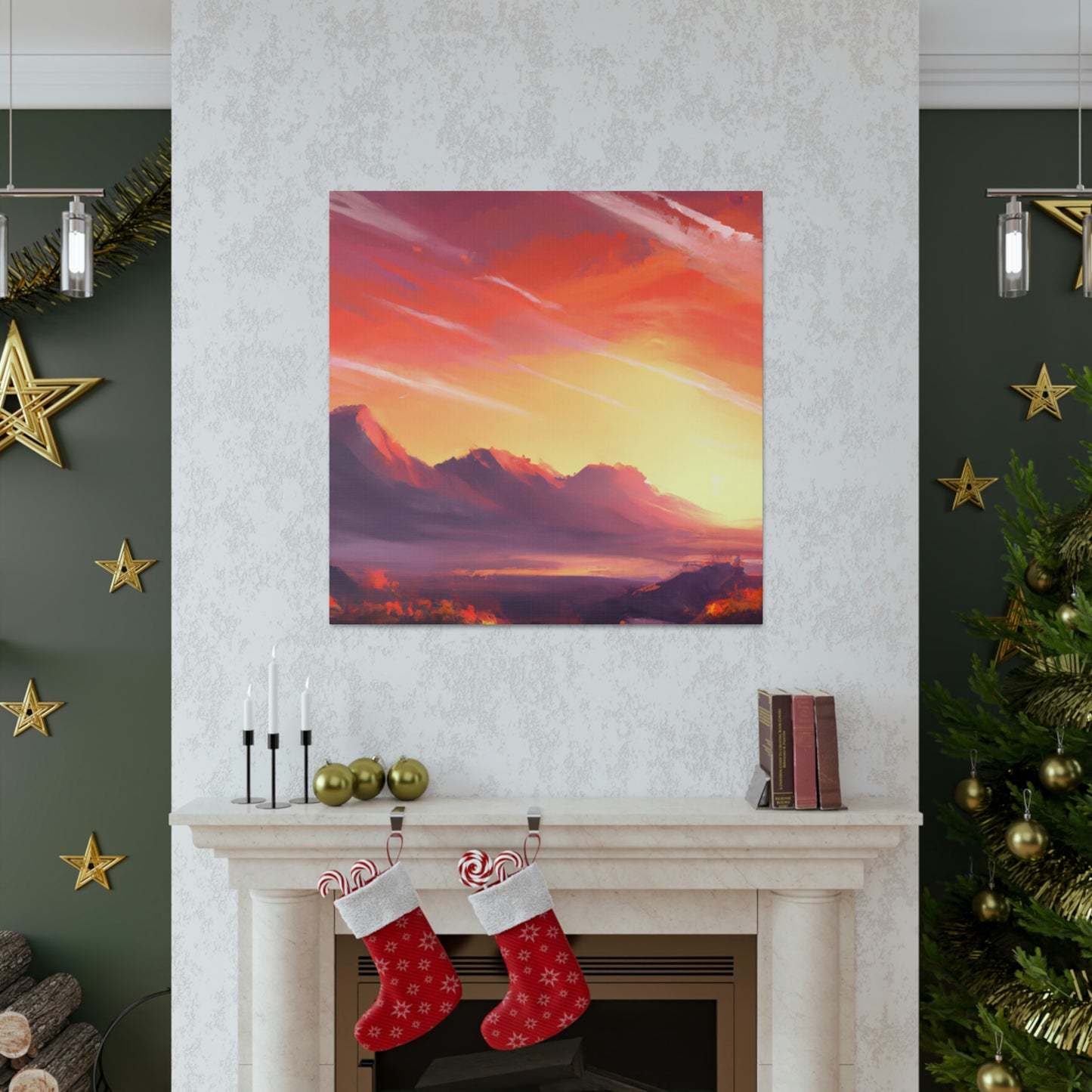 Electric Sunset Artist- Canvas