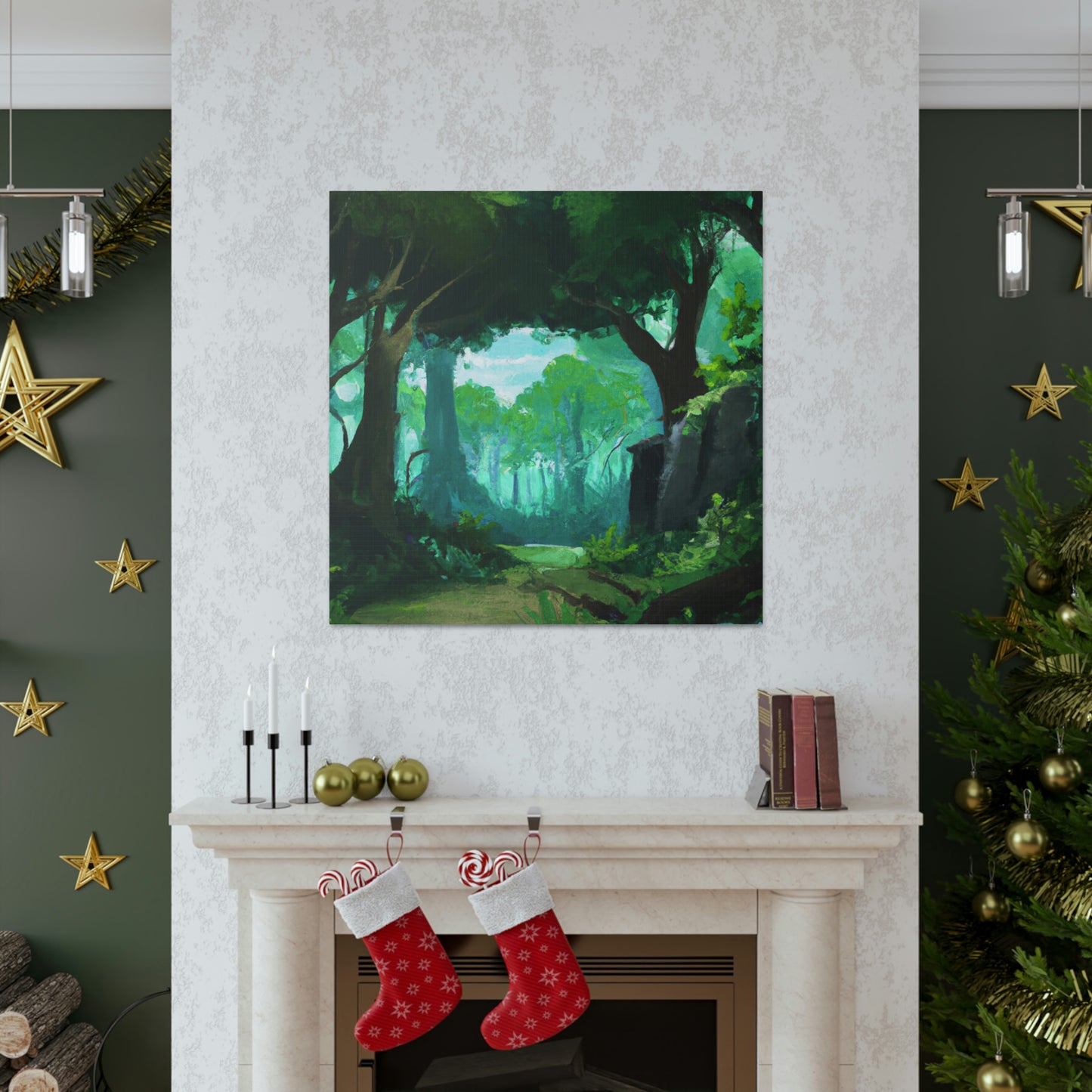 Malia Choi forest art - Canvas