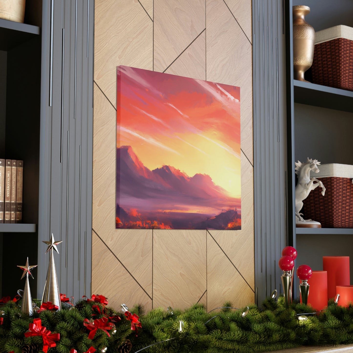 Electric Sunset Artist- Canvas