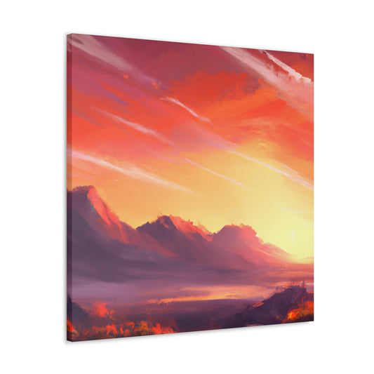 Electric Sunset Artist- Canvas