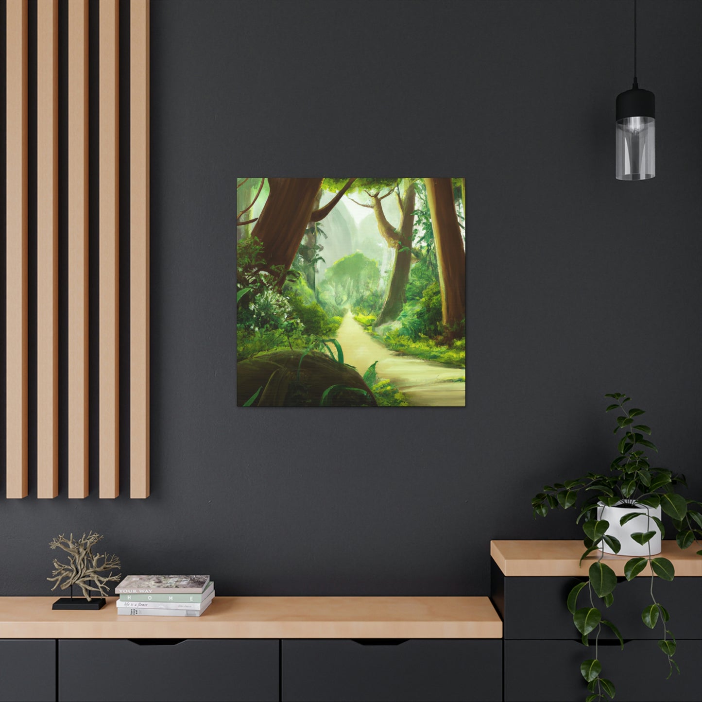 Nina Greenwaldt ́s Forest Oasis. - Canvas