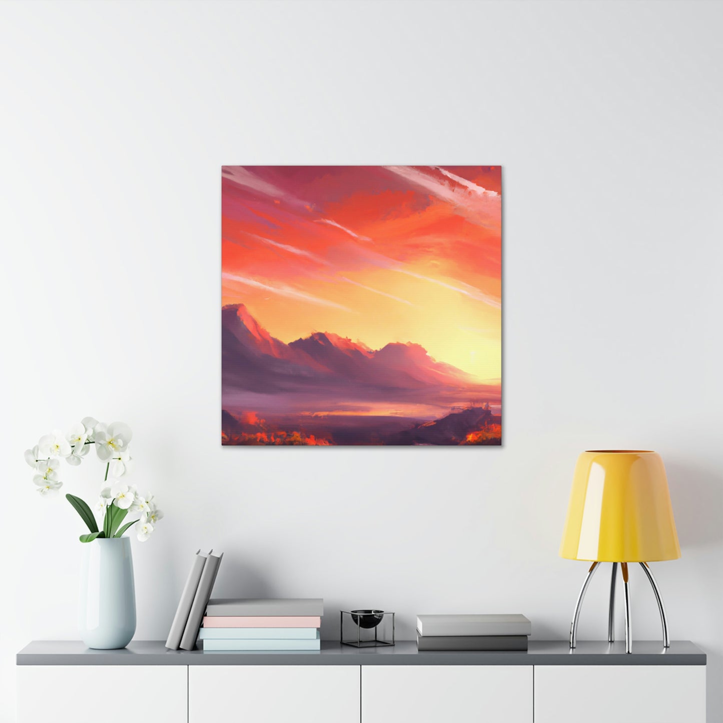 Electric Sunset Artist- Canvas