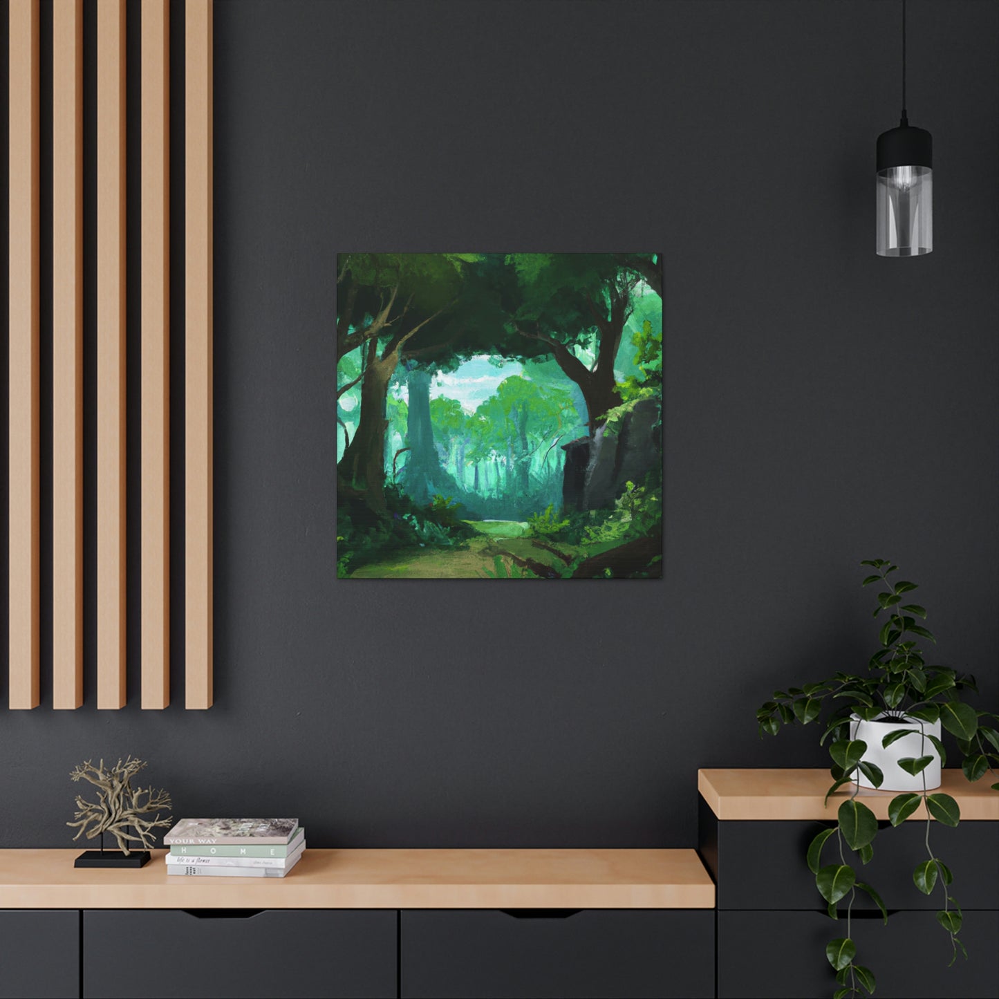 Malia Choi forest art - Canvas