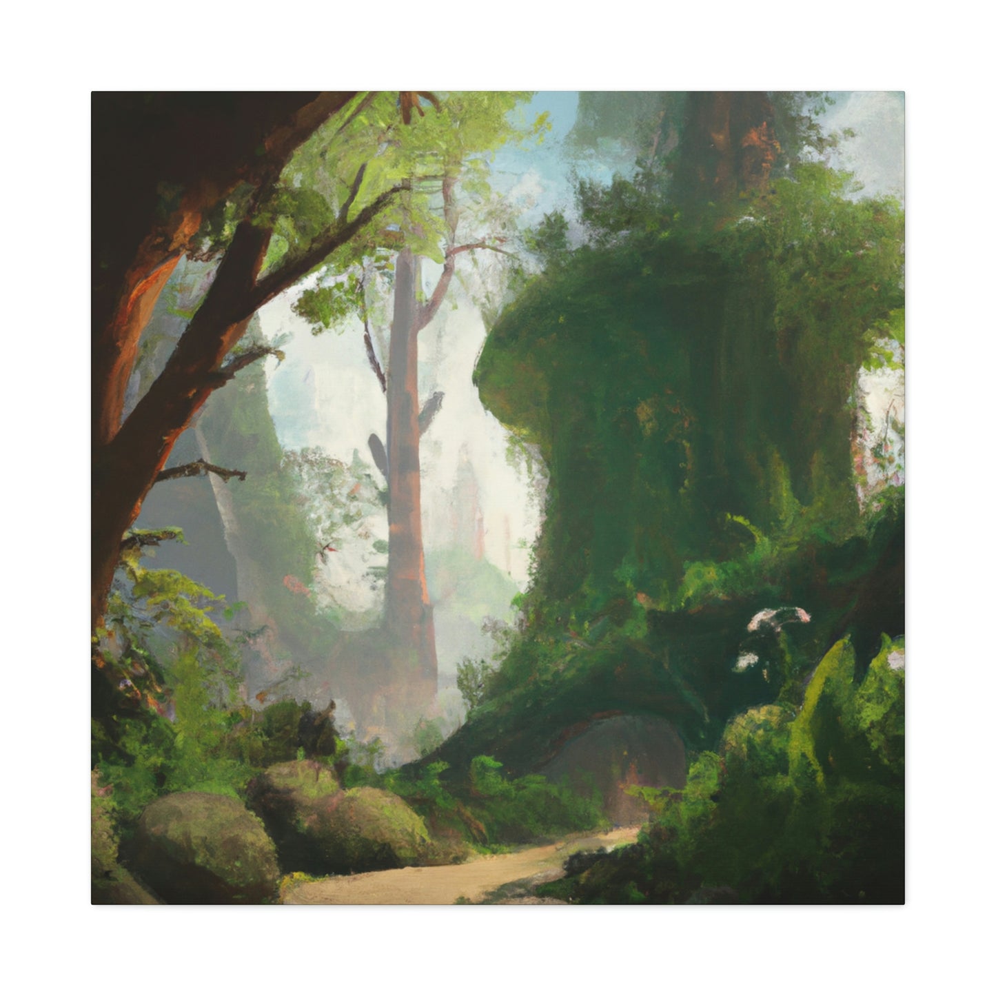 Jade Shadow Forest Artist - Canvas