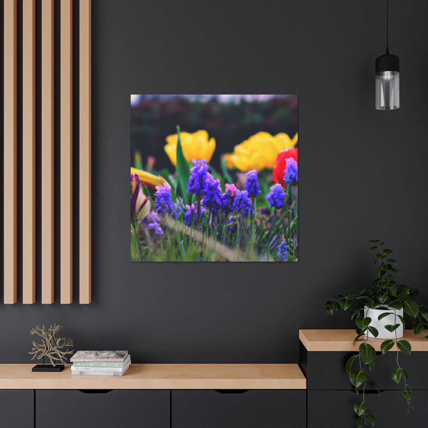 Rainbow Bloom Art by Celeste Palmer- Canvas