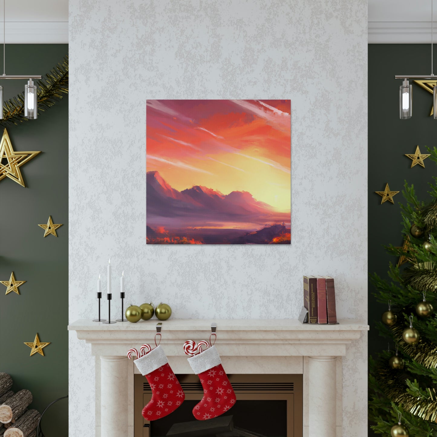 Electric Sunset Artist- Canvas