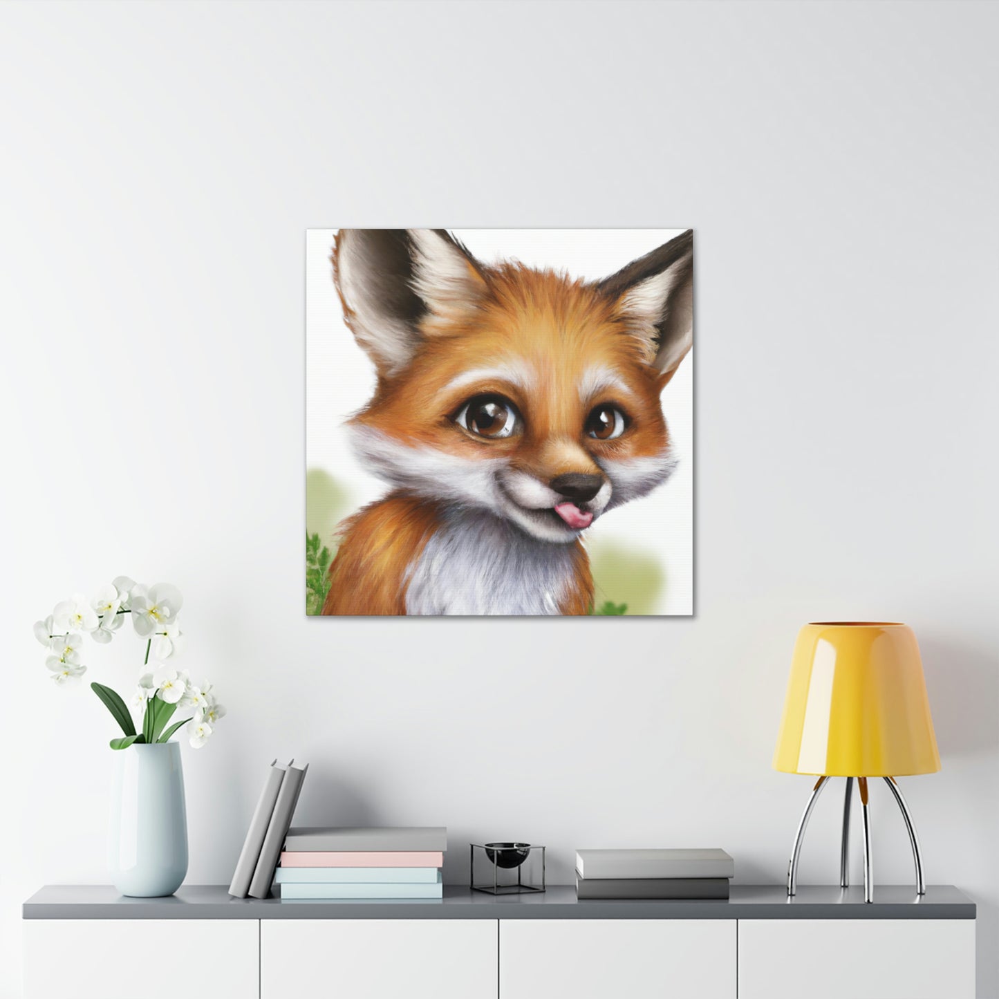 Fuzzy Fury Artist- Canvas