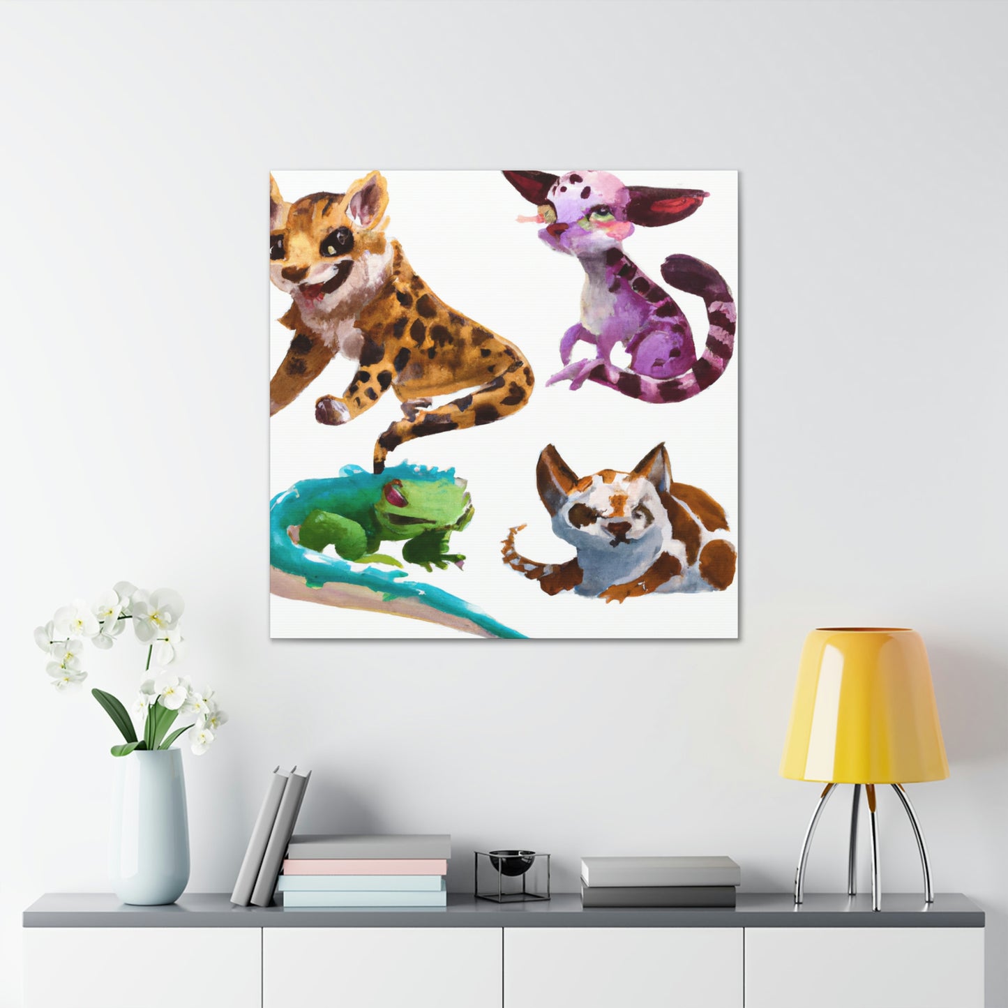 Cuddly Critters by Clarissa.- Canvas