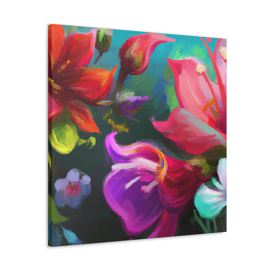 Bethany Anderson-Rainbow Petals.- Canvas