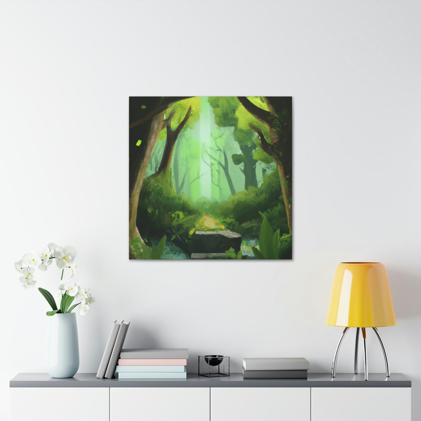 Green Gardenia, Nature Painter - Canvas