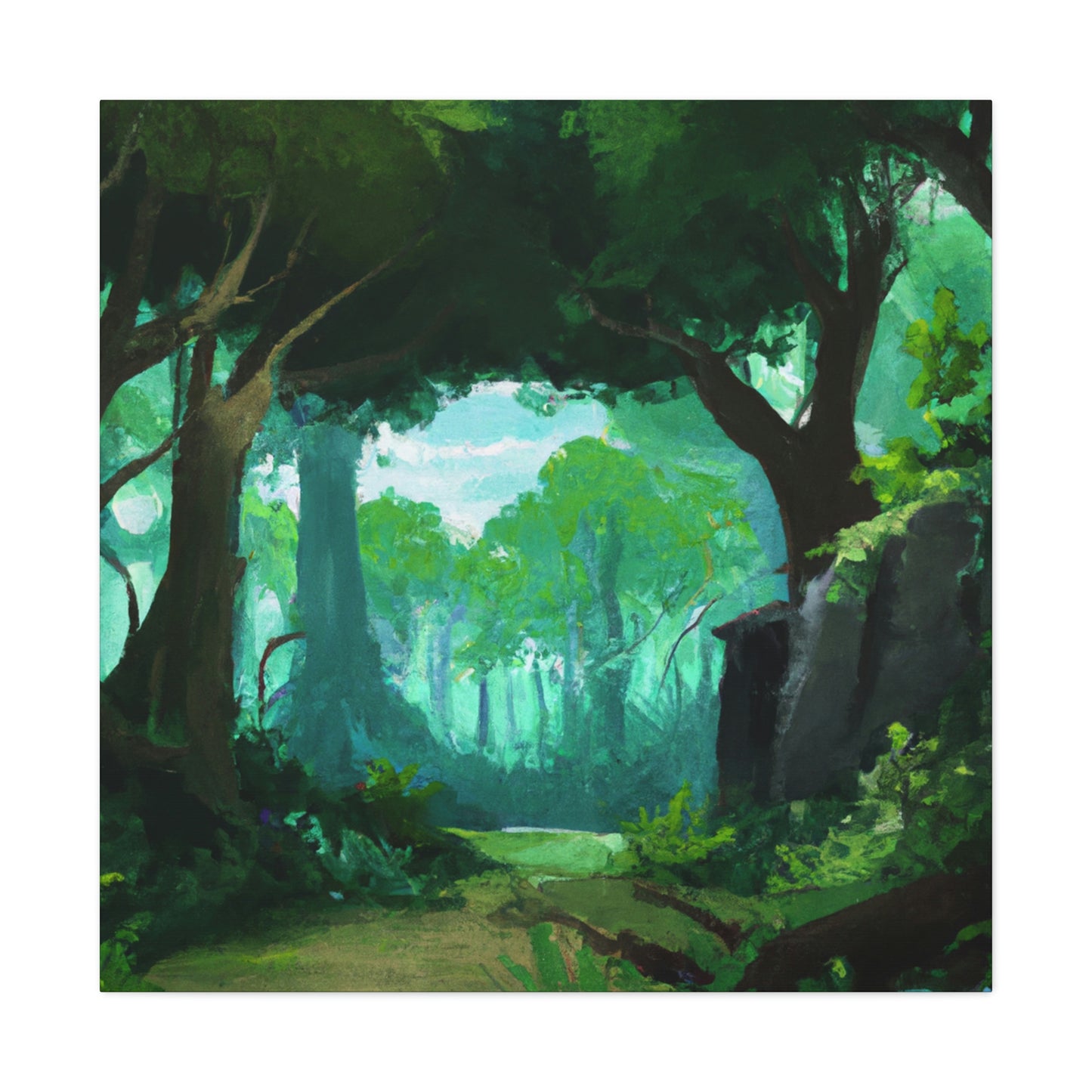 Malia Choi forest art - Canvas