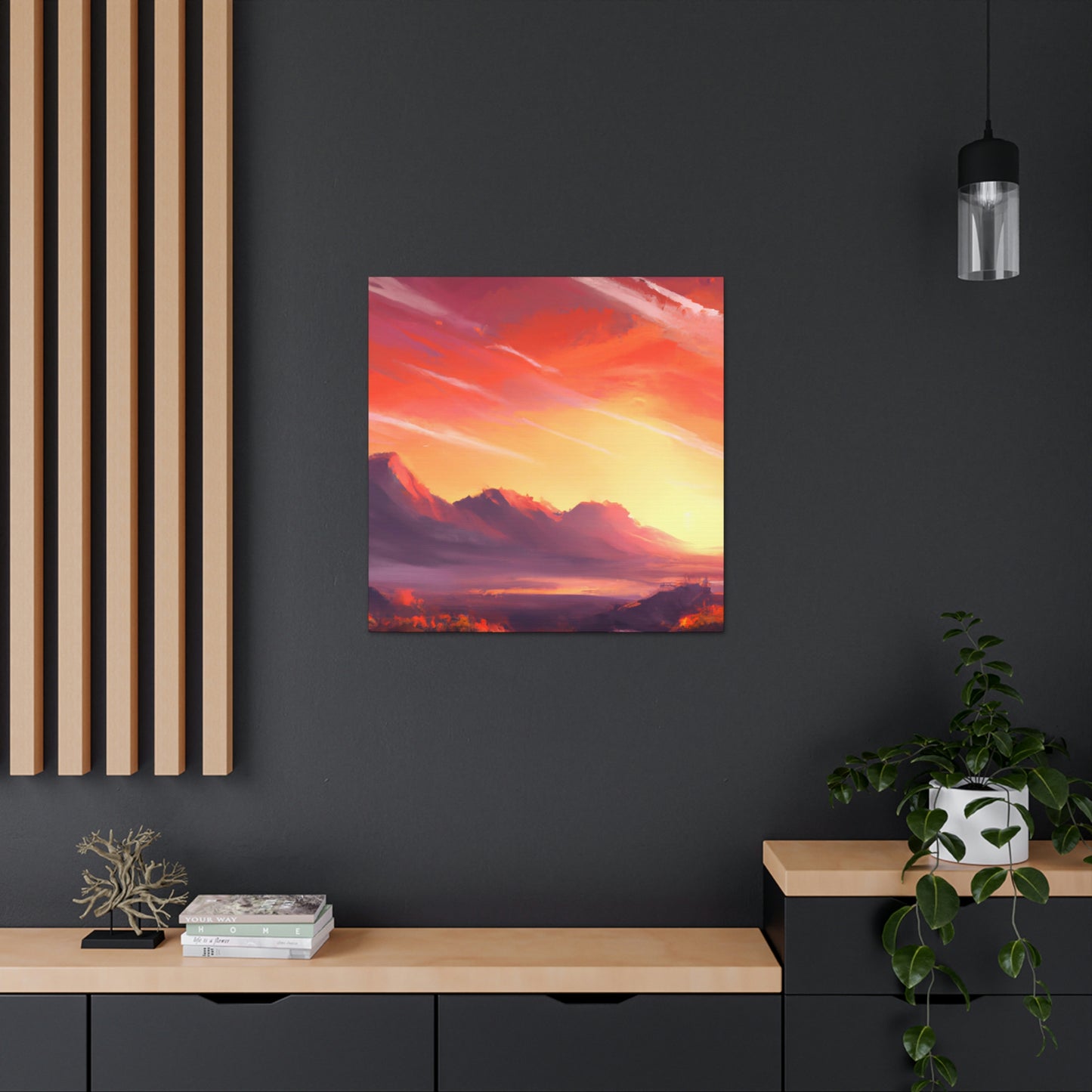 Electric Sunset Artist- Canvas