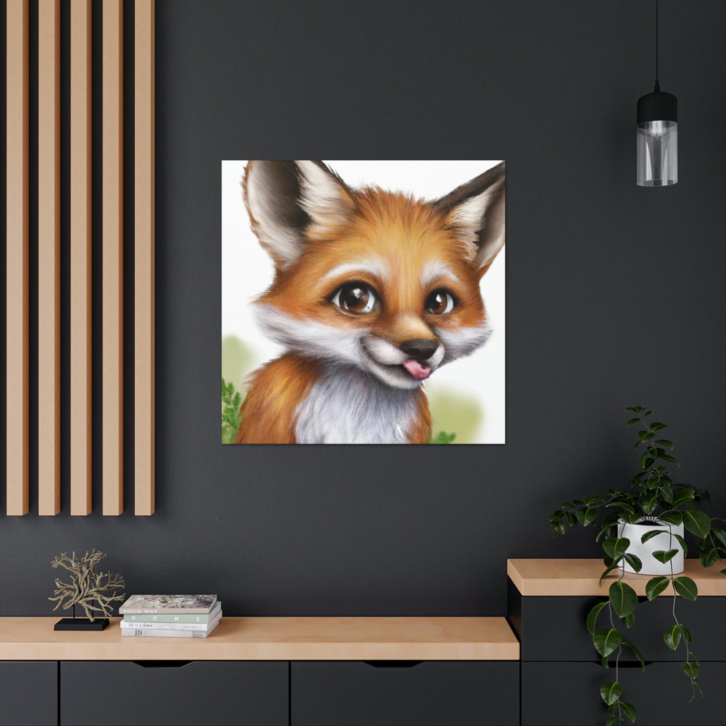 Fuzzy Fury Artist- Canvas