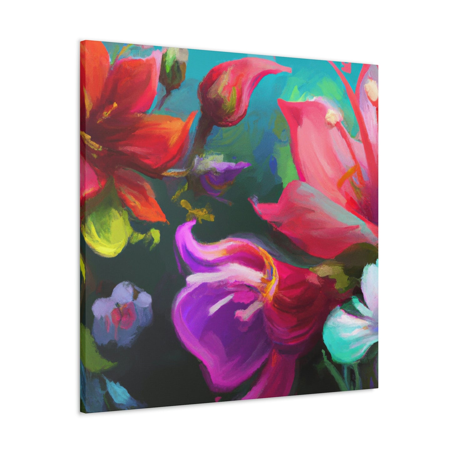 Bethany Anderson-Rainbow Petals.- Canvas