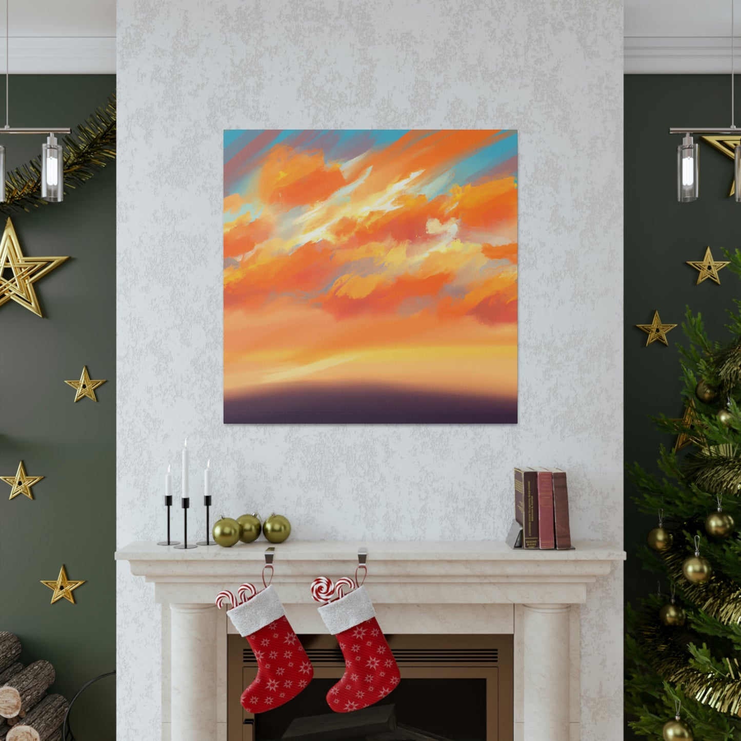 Digital Sunset Artist - Violet Dawn- Canvas