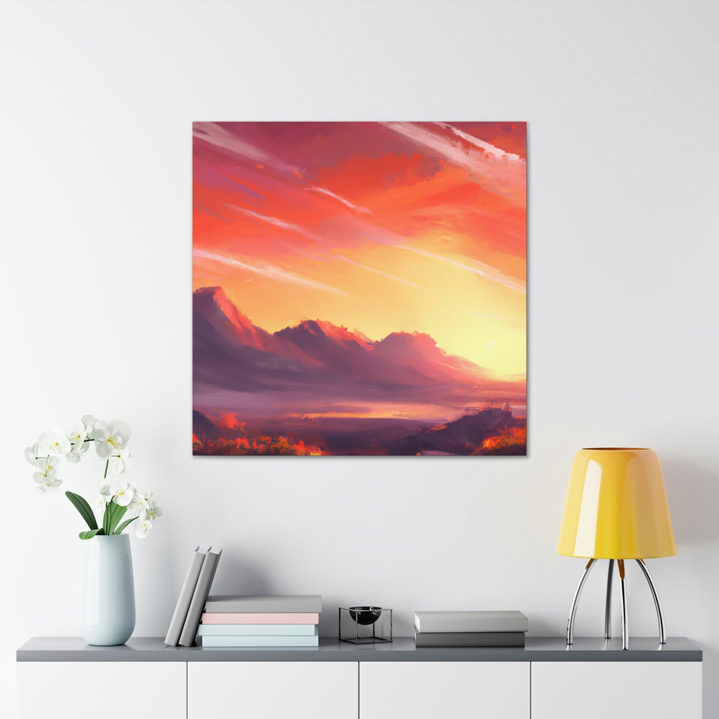 Electric Sunset Artist- Canvas