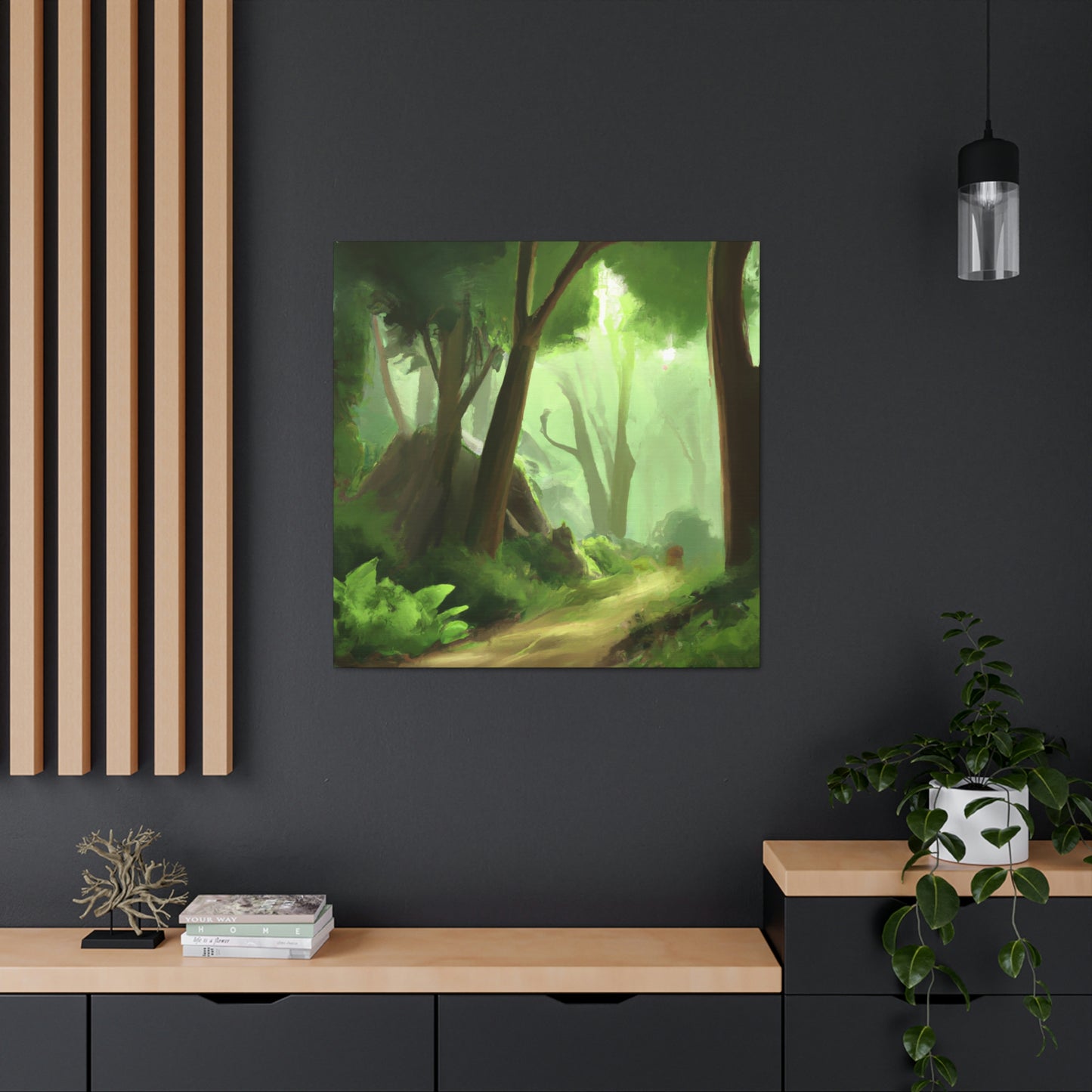 Green Forest Artist – Aurora Flashwood. - Canvas