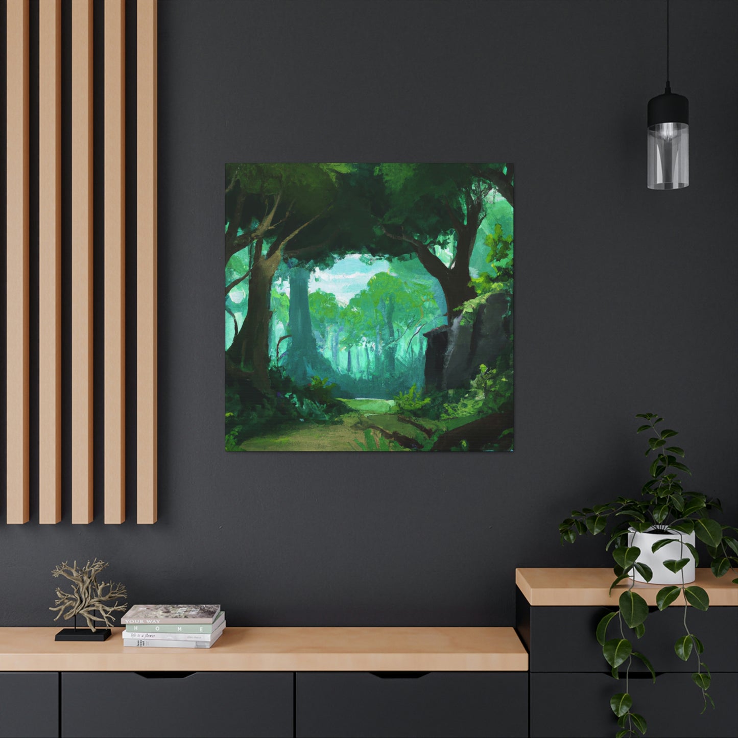 Malia Choi forest art - Canvas