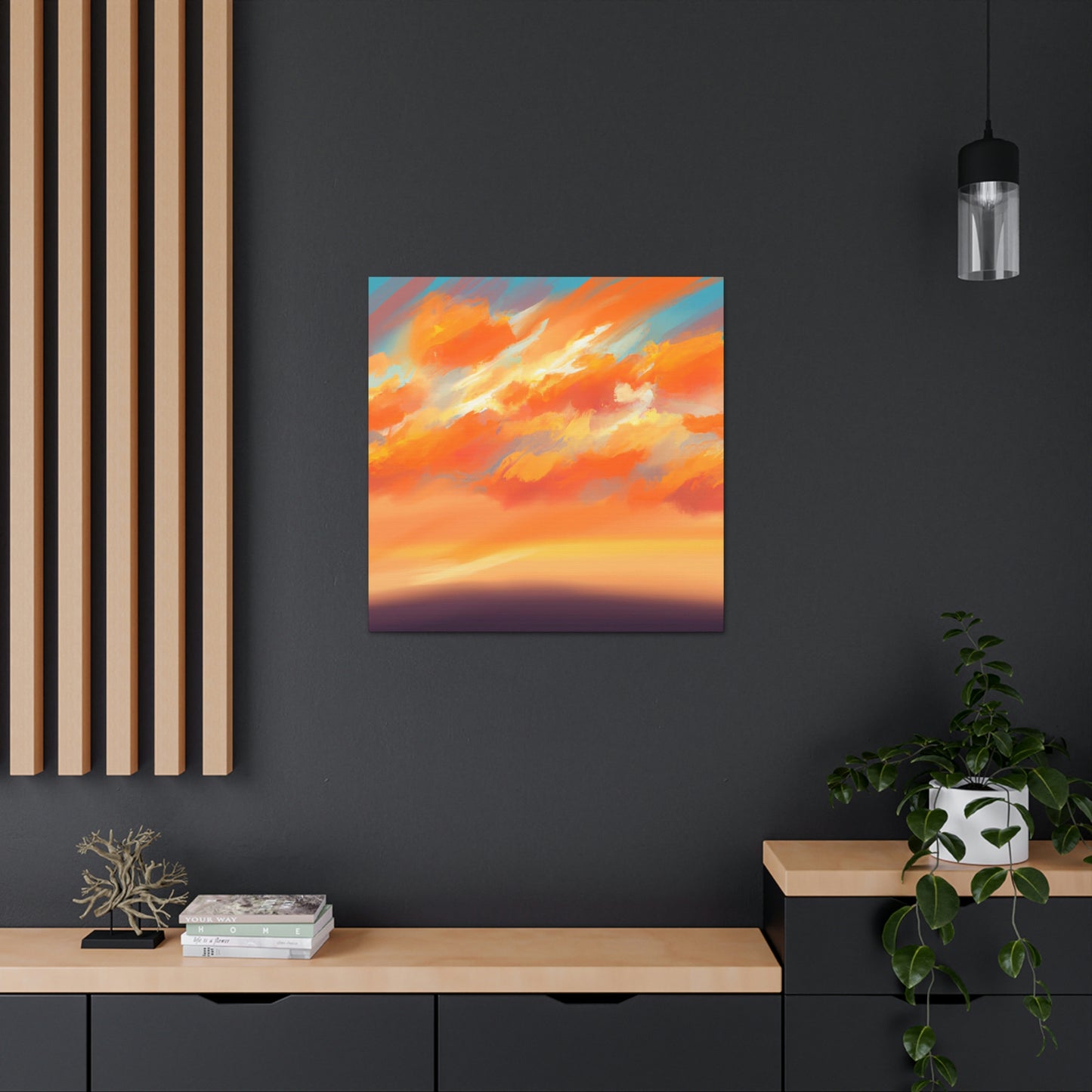 Digital Sunset Artist - Violet Dawn- Canvas